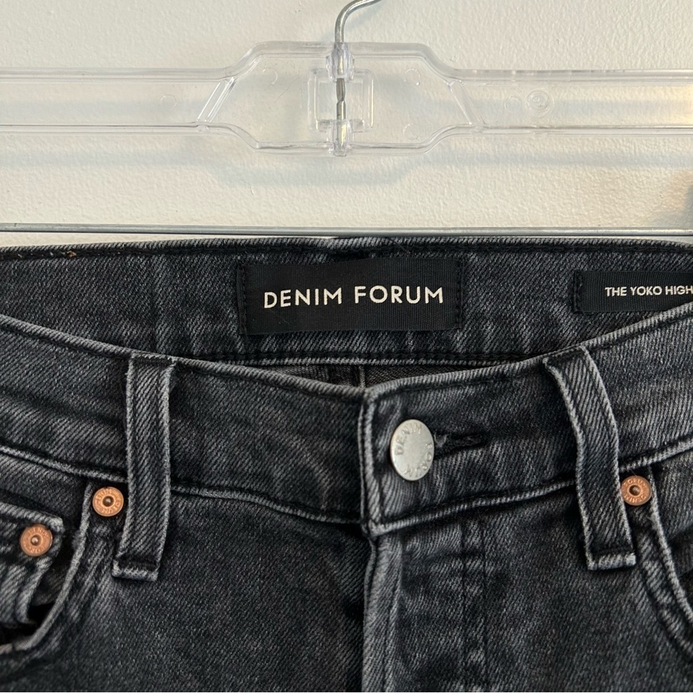 DENIM FORUM Yoko High Rise Slim Size 24x26 - Picture 6 of 13